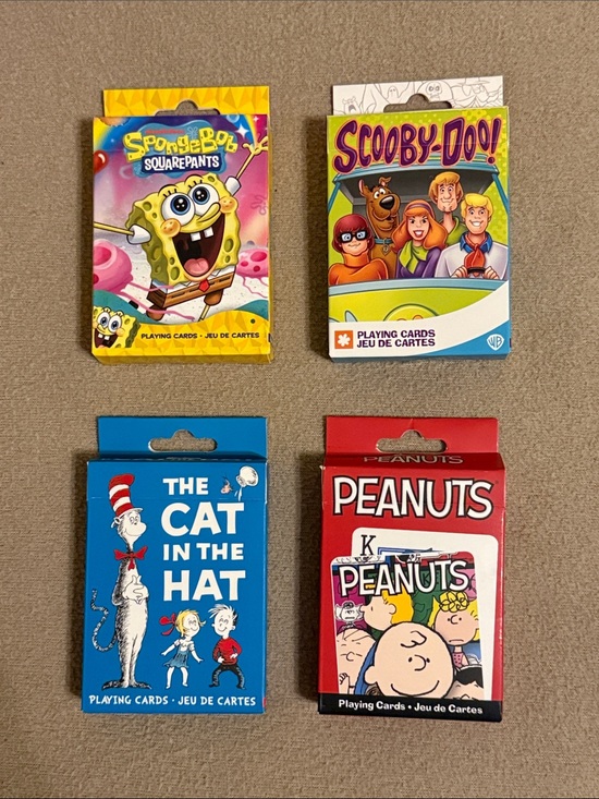 Peanuts Other - 4 Decks Character Playing Cards